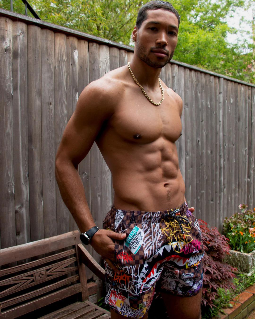 Sprayground SHARKS IN PARIS JETSKI SWIM TRUNKS