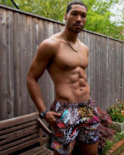 Sprayground SHARKS IN PARIS JETSKI SWIM TRUNKS