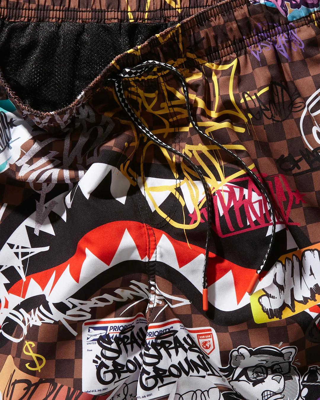 Sprayground SHARKS IN PARIS JETSKI SWIM TRUNKS
