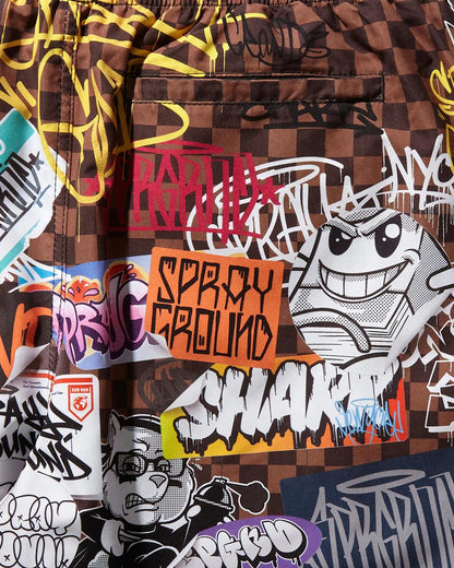 Sprayground SHARKS IN PARIS JETSKI SWIM TRUNKS