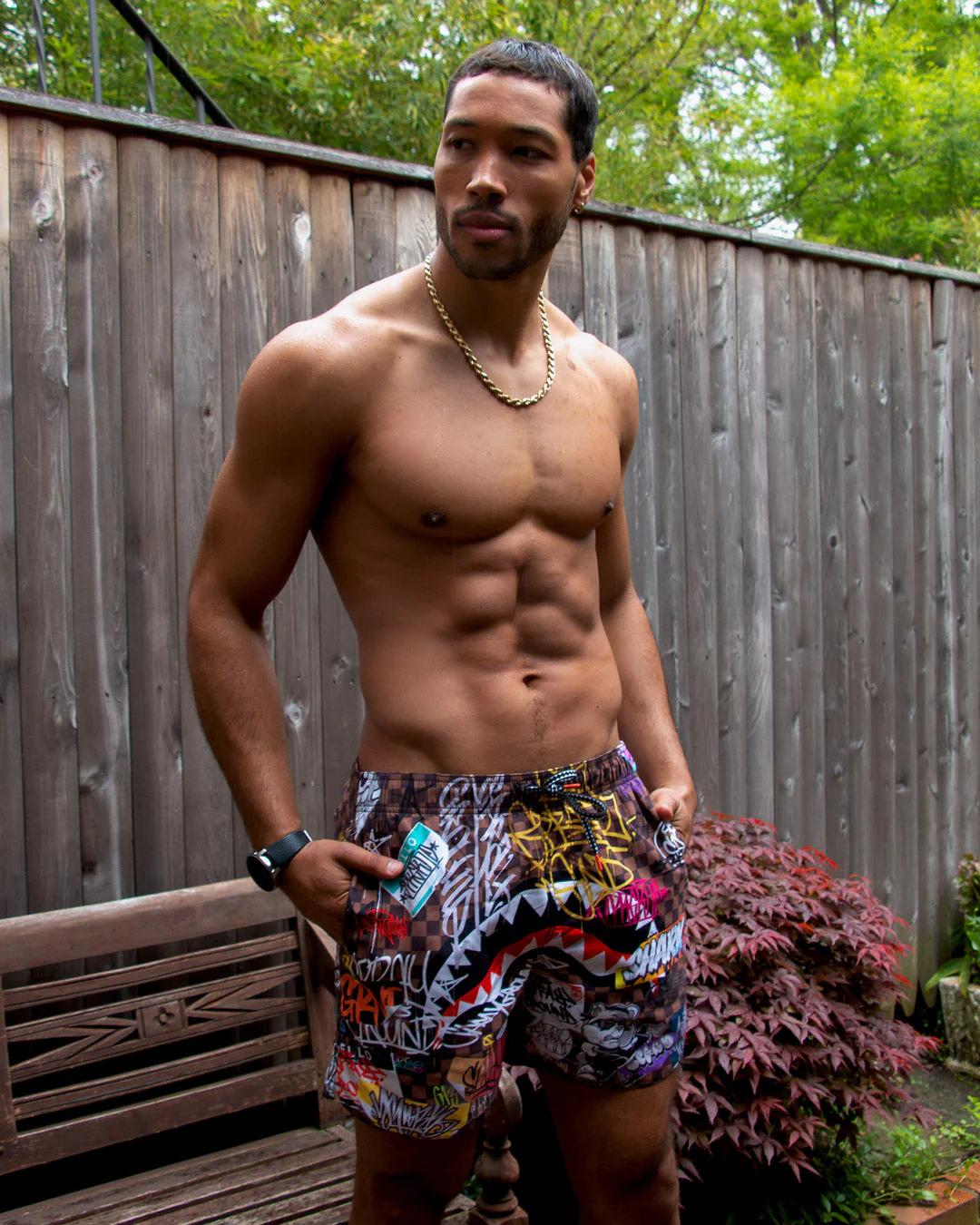 Sprayground SHARKS IN PARIS JETSKI SWIM TRUNKS