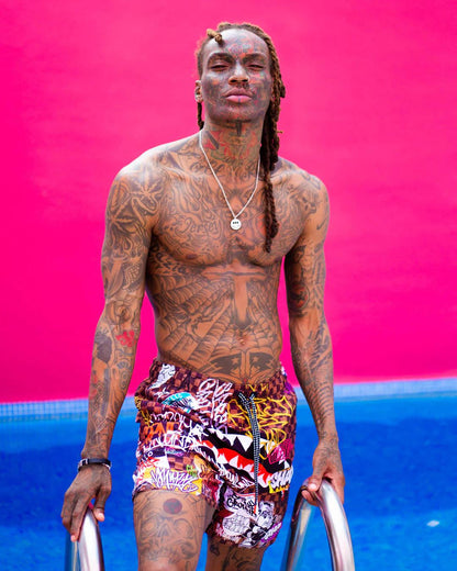 Sprayground SHARKS IN PARIS JETSKI SWIM TRUNKS
