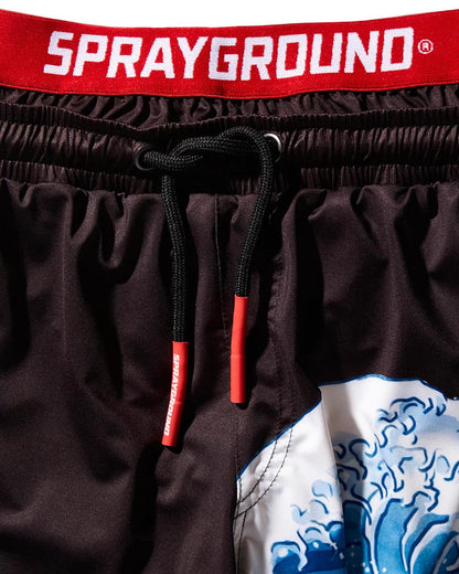 Sprayground KIDS JAPAN WAVE SWIM TRUNKS (BLACK)