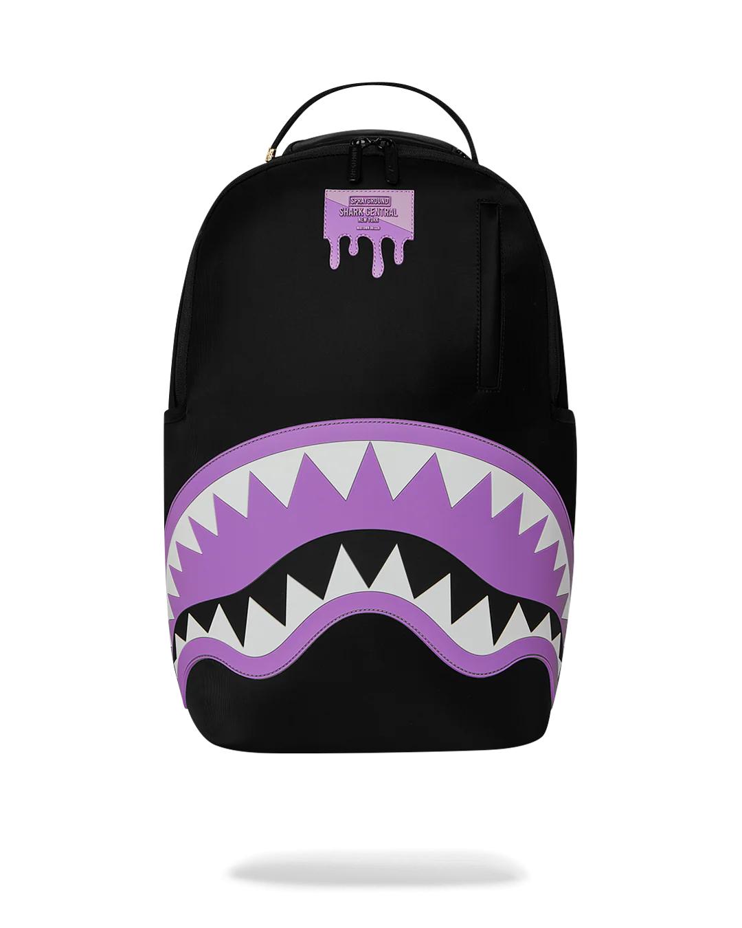 Sprayground SHARK CENTRAL PASSPORT (PURPLE) BACKPACK