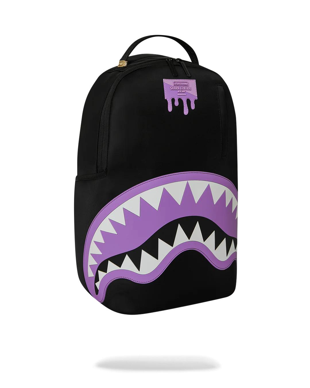 Sprayground SHARK CENTRAL PASSPORT (PURPLE) BACKPACK