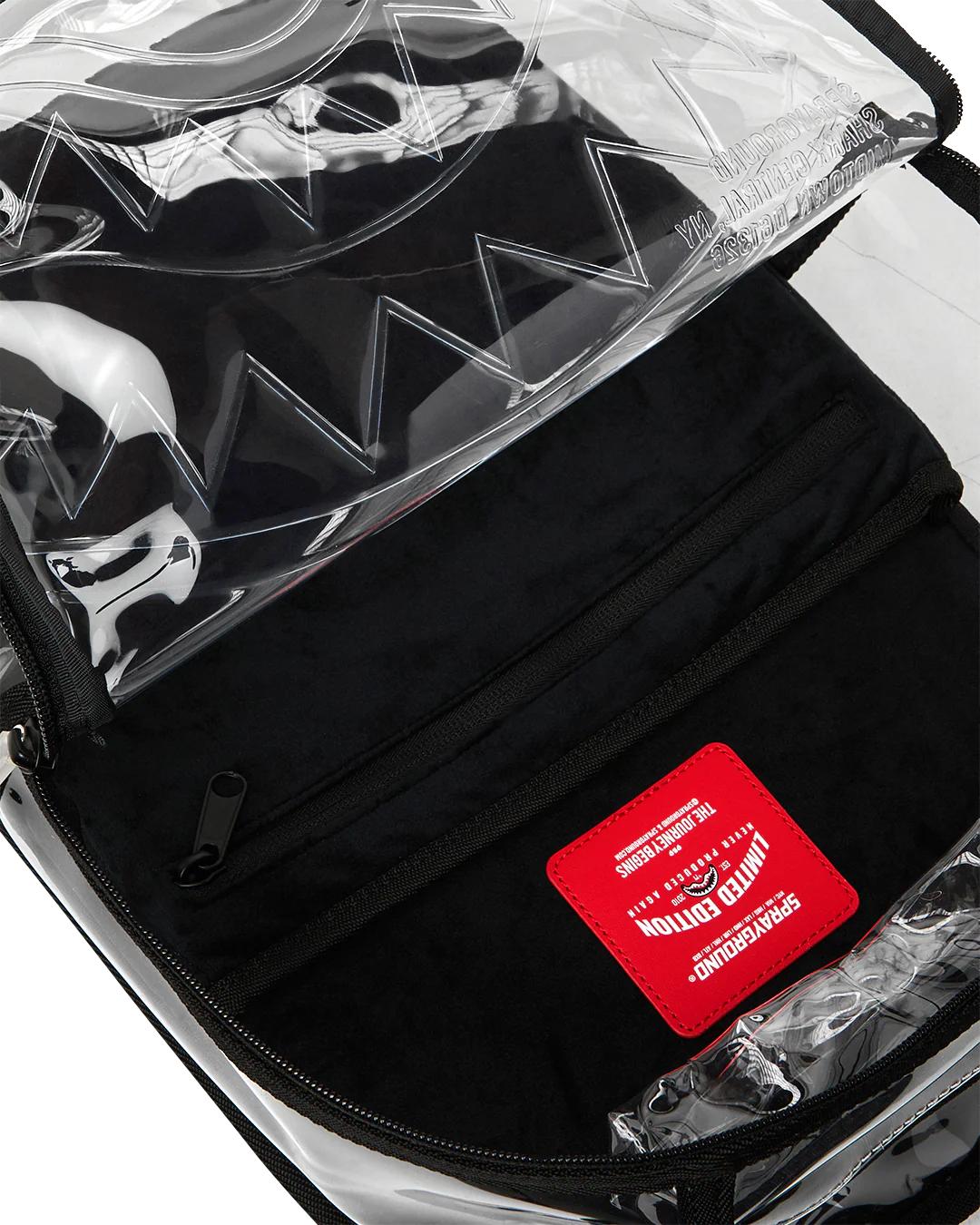 Sprayground SHARK CENTRAL - CLEAR BACKPACK