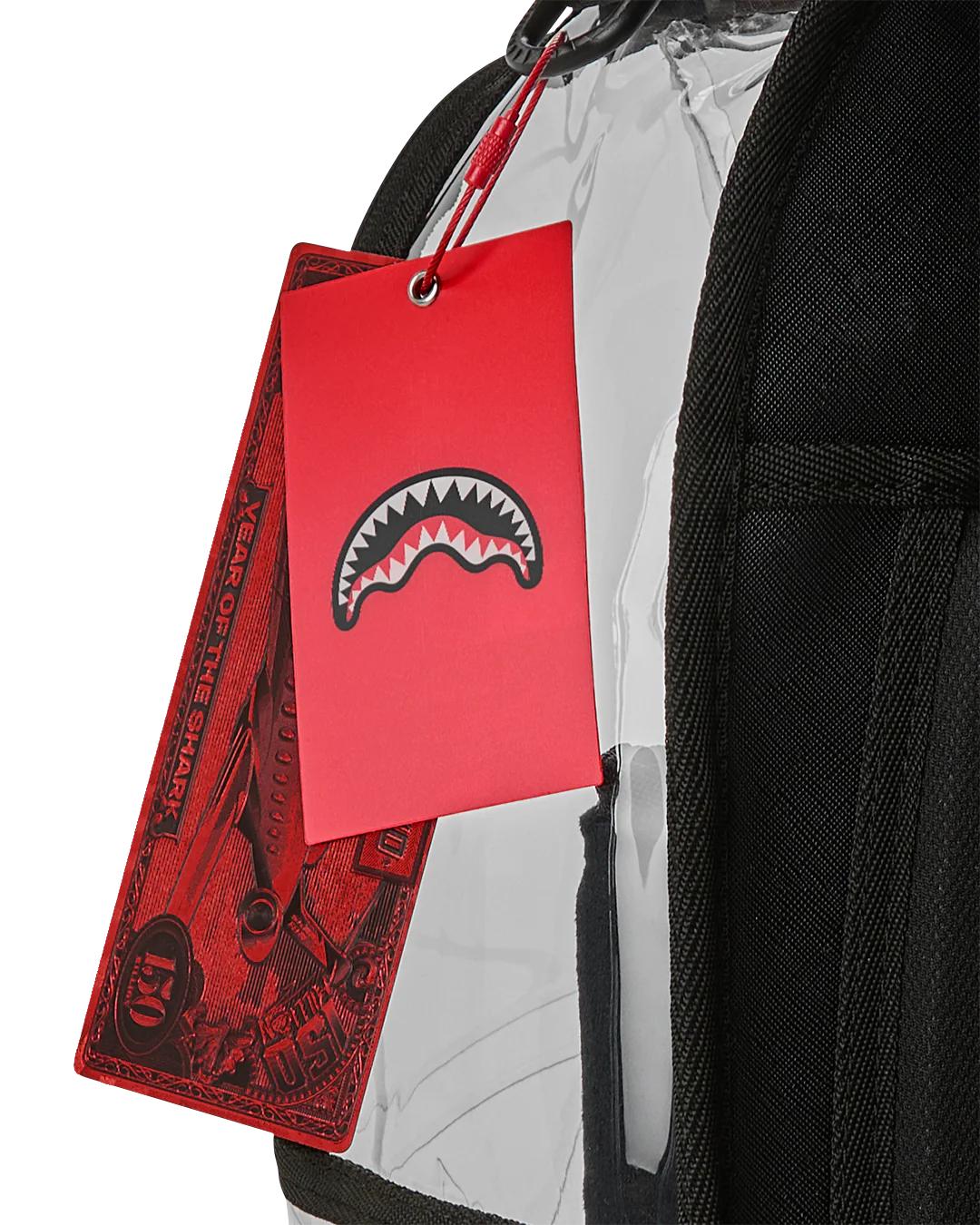 Sprayground SHARK CENTRAL - CLEAR BACKPACK