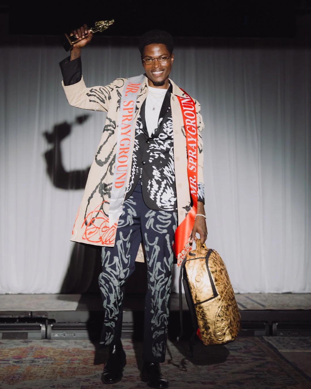 Sprayground SHARK CENTRAL GOLDEN AGE BACKPACK