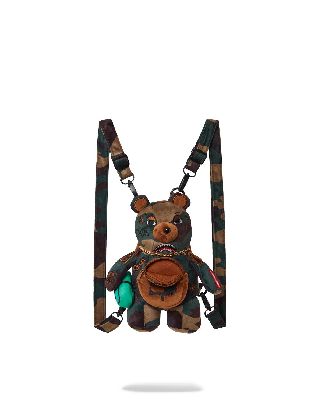 Sprayground BEARCUB BACKPACK - CAMOCHECK MONEYBEAR