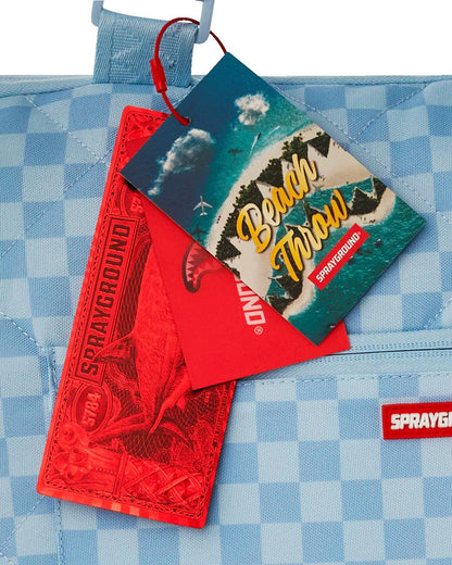 Sprayground SHARK ISLAND PACKABLE BEACH MAT BLANKET WATER RESISTANT CONVERTIBLE TO