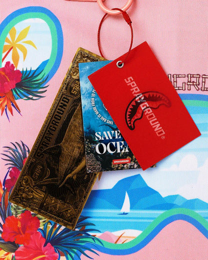 Sprayground BORA BORA SHARK ISLAND VILLA BEACH TOTE