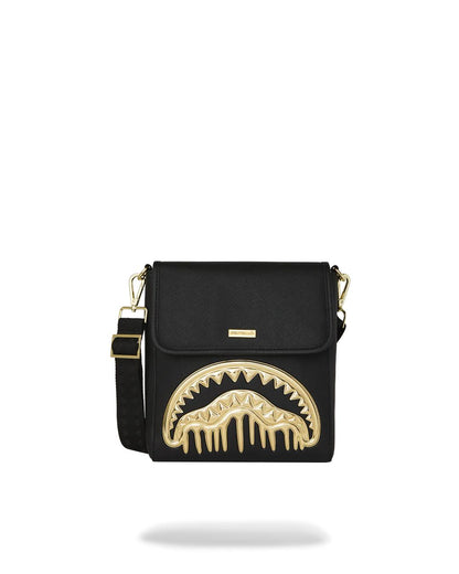 Sprayground GOLDHEART SHARK DRIP MESSENGER SLING
