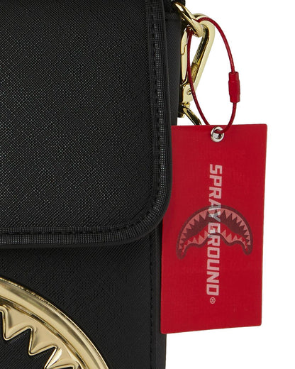 Sprayground GOLDHEART SHARK DRIP MESSENGER SLING