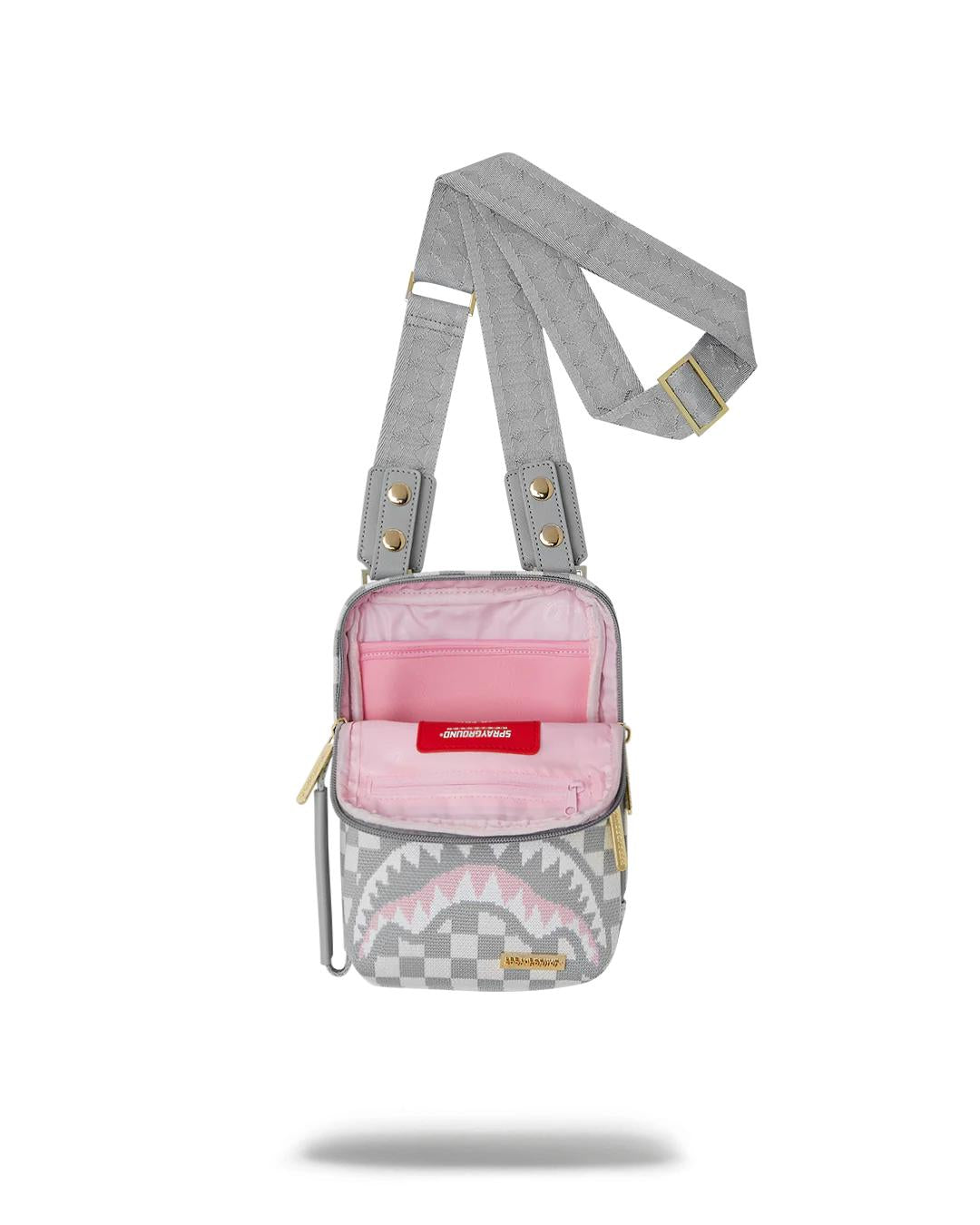 Sprayground KNIT SHARKS IN PARIS IN CREAM OG SLING