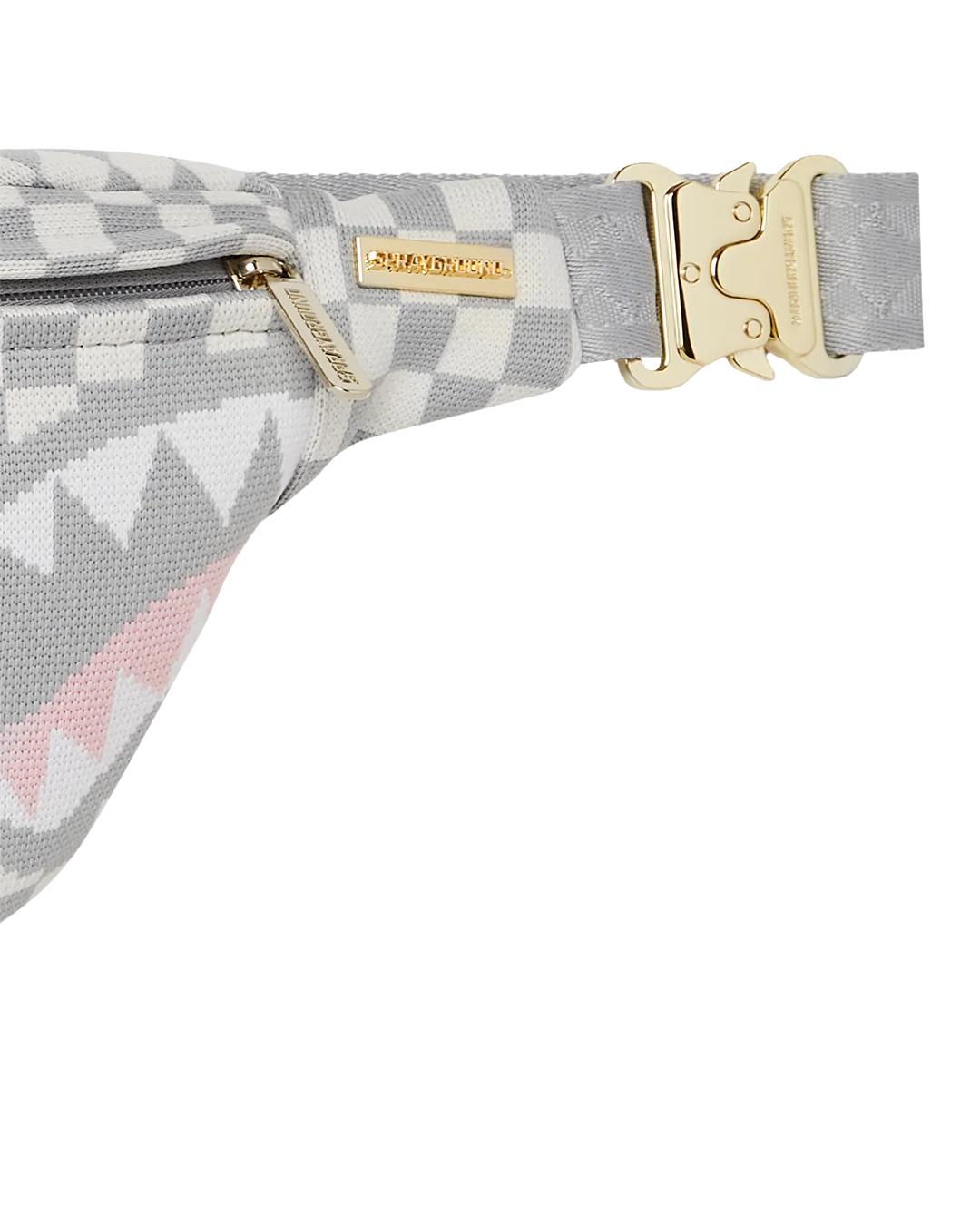 Sprayground KNIT SHARKS IN PARIS IN CREAM SAVVY CROSSBODY