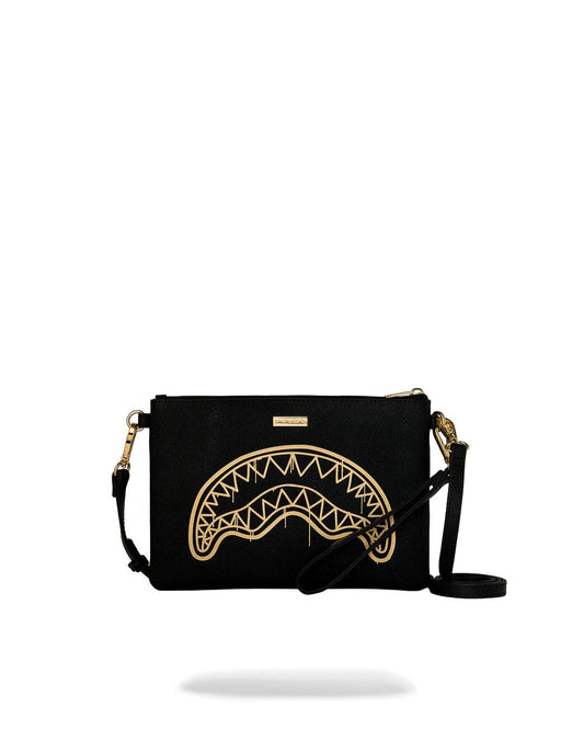 Sprayground GOLD FANG CROSSOVER CLUTCH