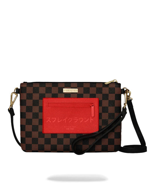 Sprayground KATANA CHECK BOSS CROSSOVER CLUTCH