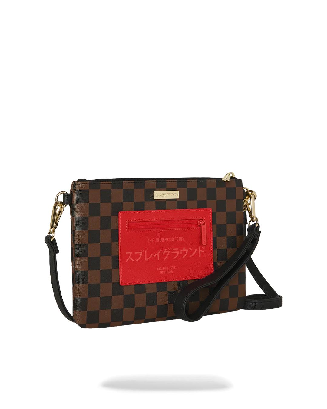 Sprayground KATANA CHECK BOSS CROSSOVER CLUTCH