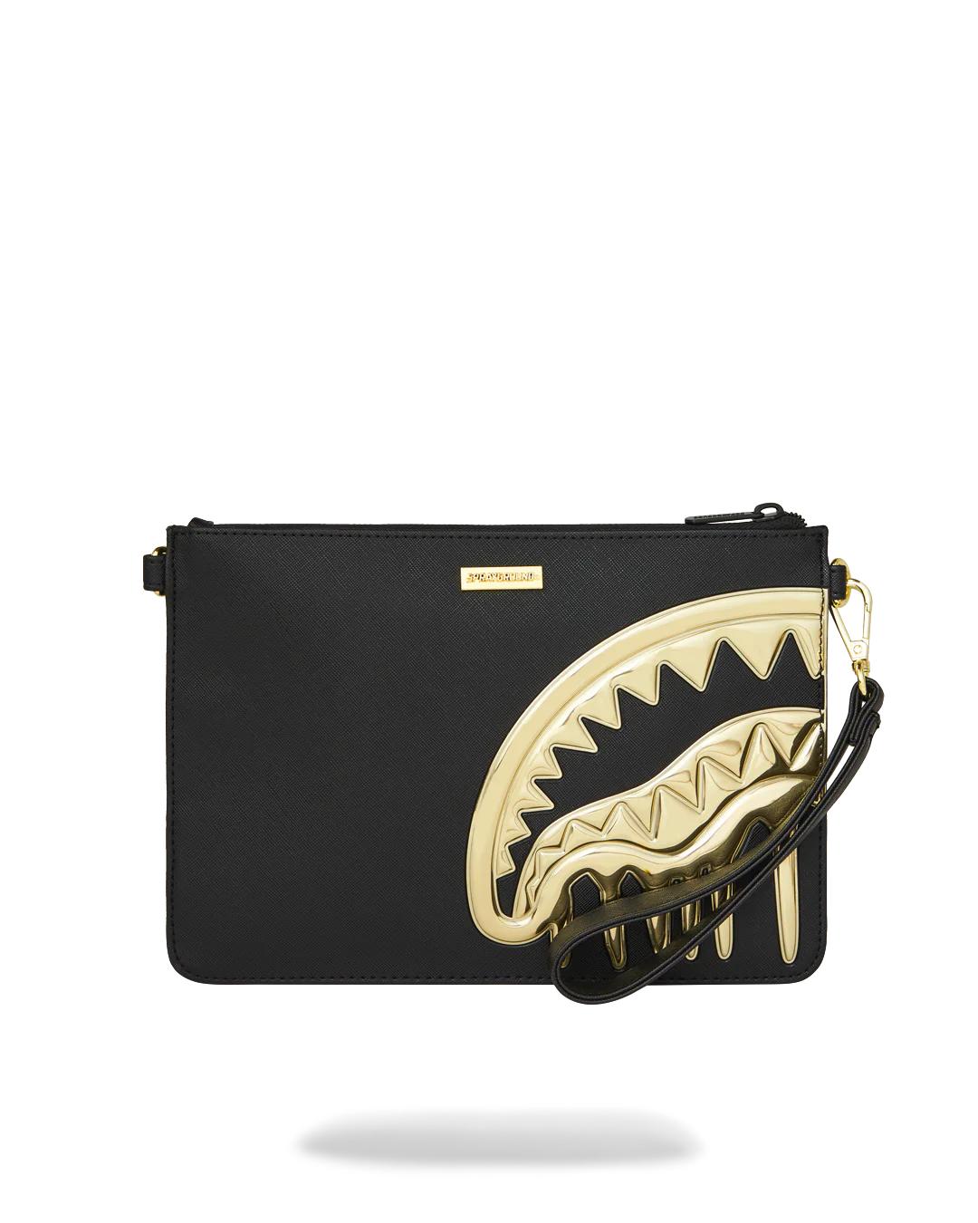 Sprayground GOLDHEART SHARK DRIP CROSSOVER CLUTCH