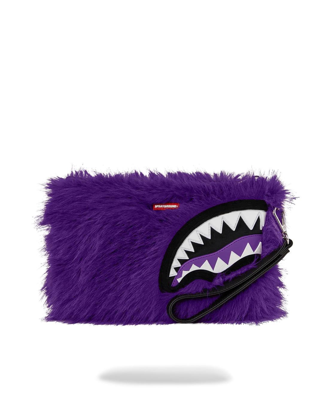 Sprayground FURZILLA SHARK (PURP) CROSSOVER CLUTCH