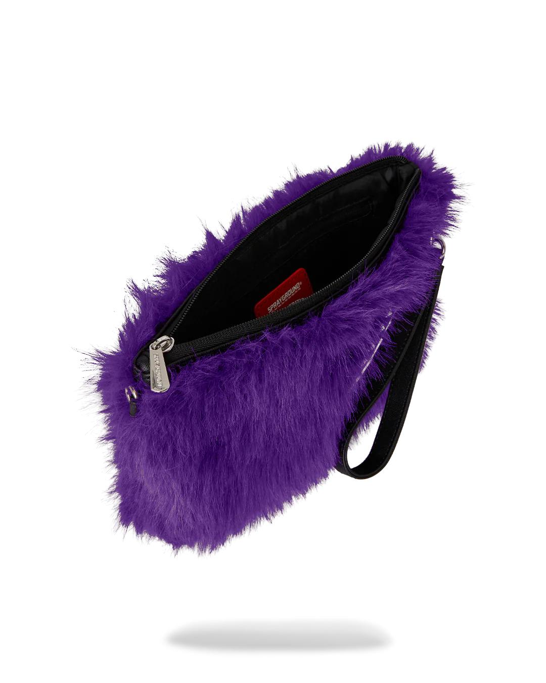 Sprayground FURZILLA SHARK (PURP) CROSSOVER CLUTCH