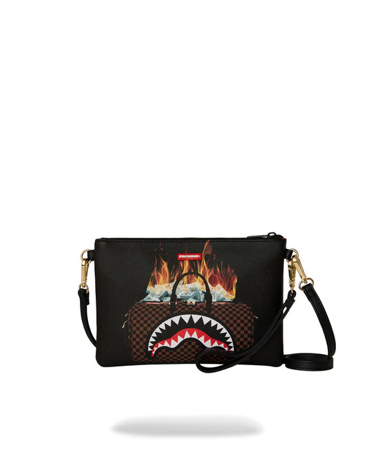 Sprayground MONEY BAG DOUBLE TAKE CROSSOVER CLUTCH