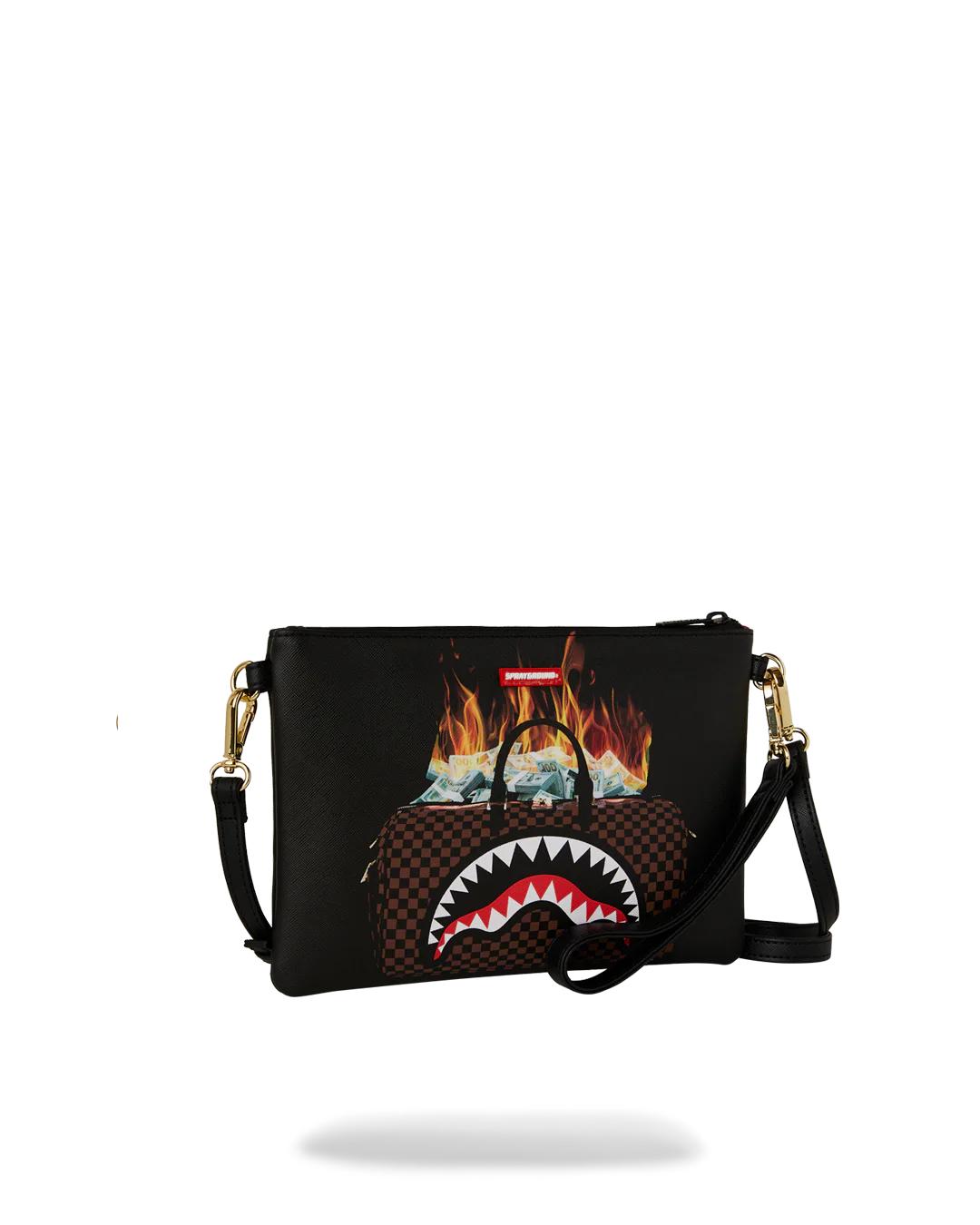 Sprayground MONEY BAG DOUBLE TAKE CROSSOVER CLUTCH