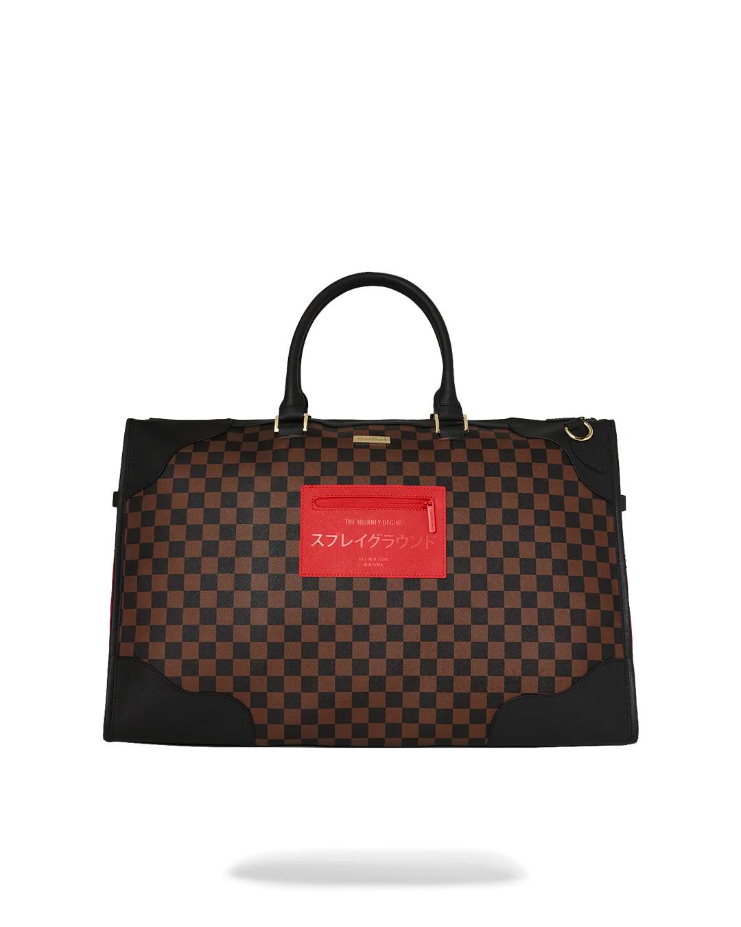 Sprayground KATANA CHECK BOSS PYRAMID DUFFLE