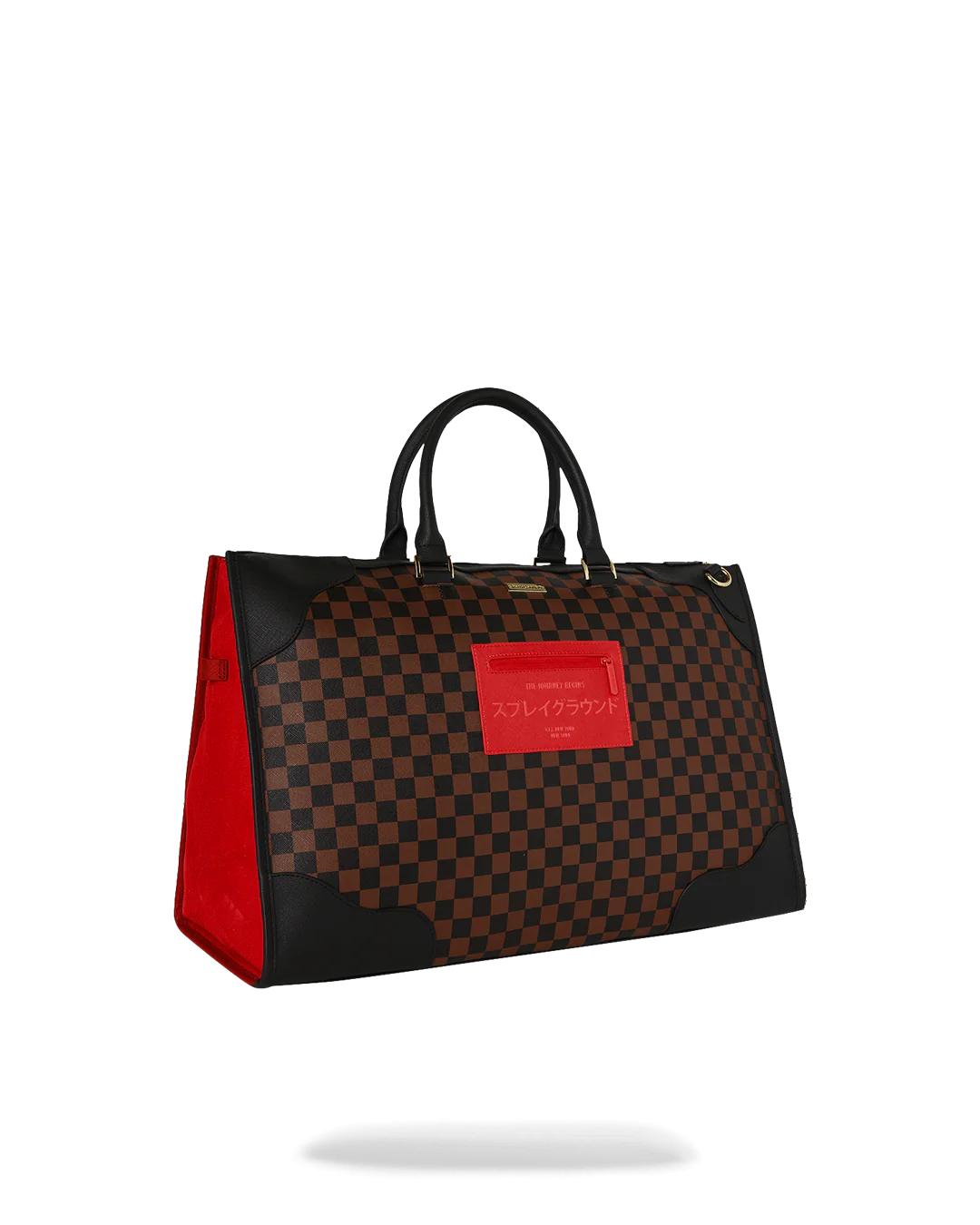 Sprayground KATANA CHECK BOSS PYRAMID DUFFLE