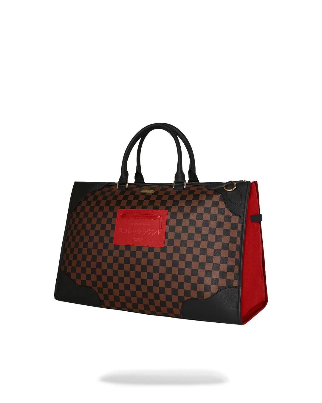 Sprayground KATANA CHECK BOSS PYRAMID DUFFLE