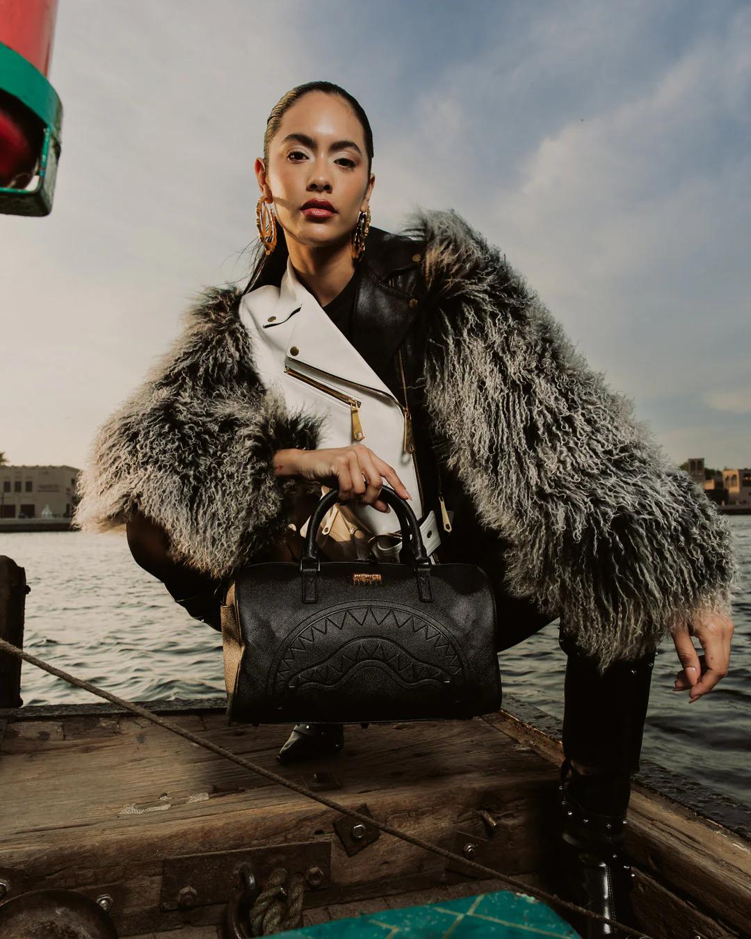 Sprayground GOLD BRICK DRIP MINI DUFFLE