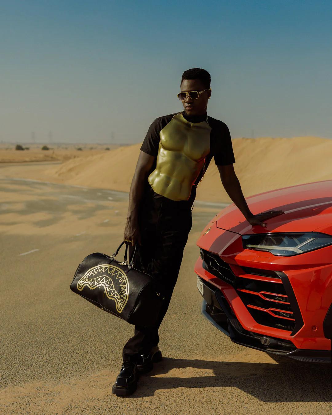Sprayground GOLD FANG DUFFLE