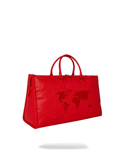 Sprayground JAMES FIRST CLASS RUBY RED PYRAMID LARGE DUFFLE
