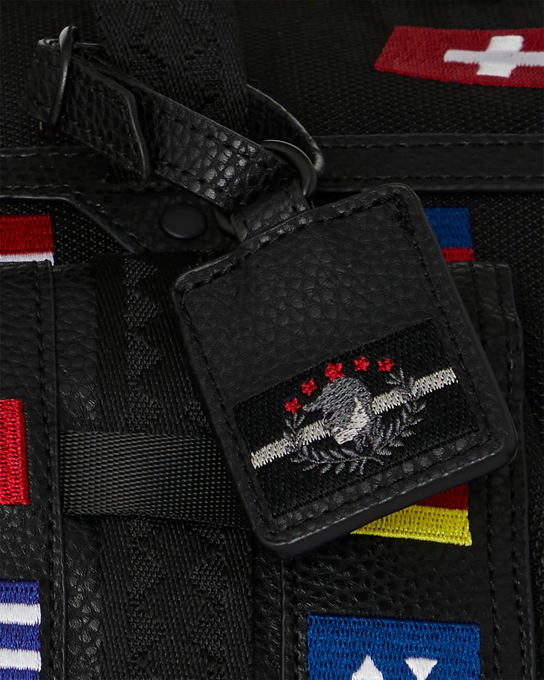 Sprayground JAMES FIRST CLASS GLOBAL FLAGS SPECIAL OPS DUFFLE