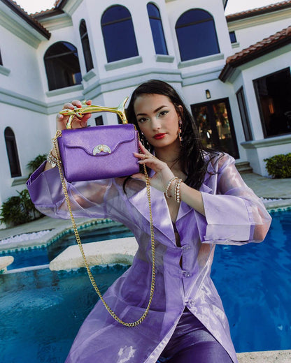 Sprayground SHARKS OF THE GOLD OCEAN CLUTCH