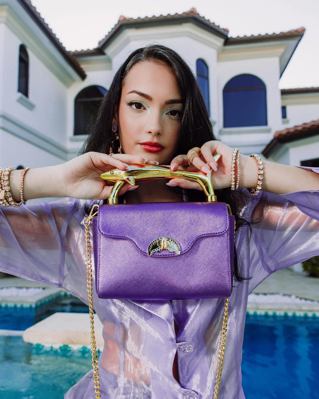 Sprayground SHARKS OF THE GOLD OCEAN CLUTCH