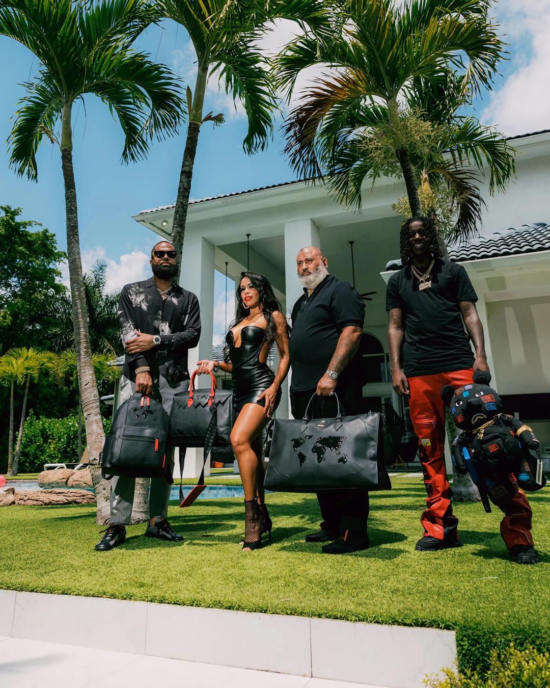 Sprayground JAMES FIRST CLASS GLOBAL TAKEOFF SPIRKIN HANDBAG
