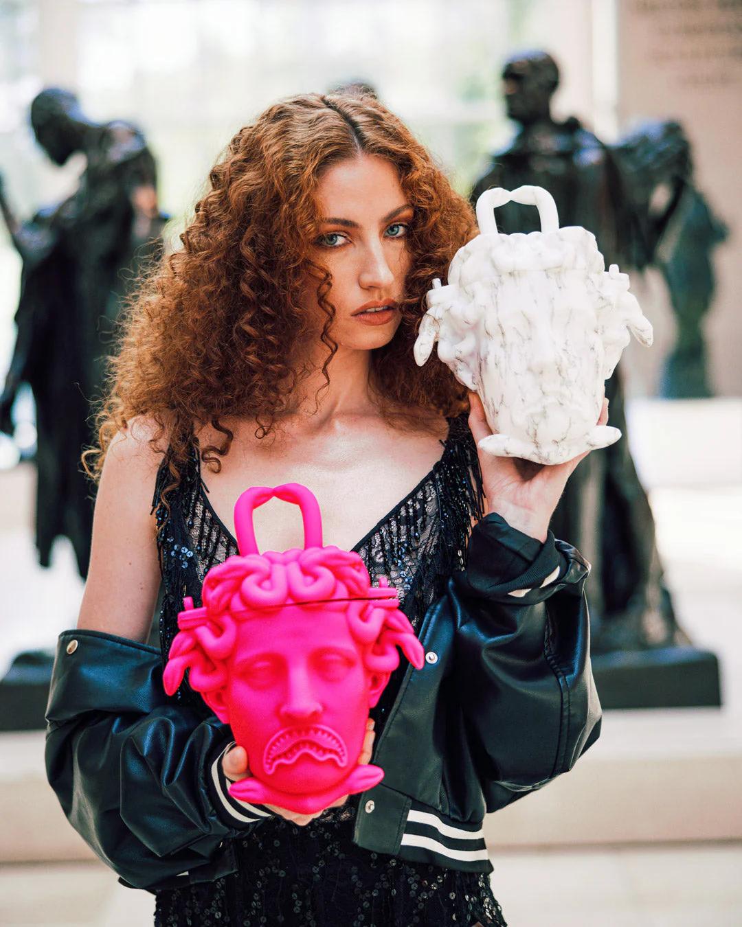 Sprayground THE MET CANOVA MEDUSA HANDBAG (PINK)