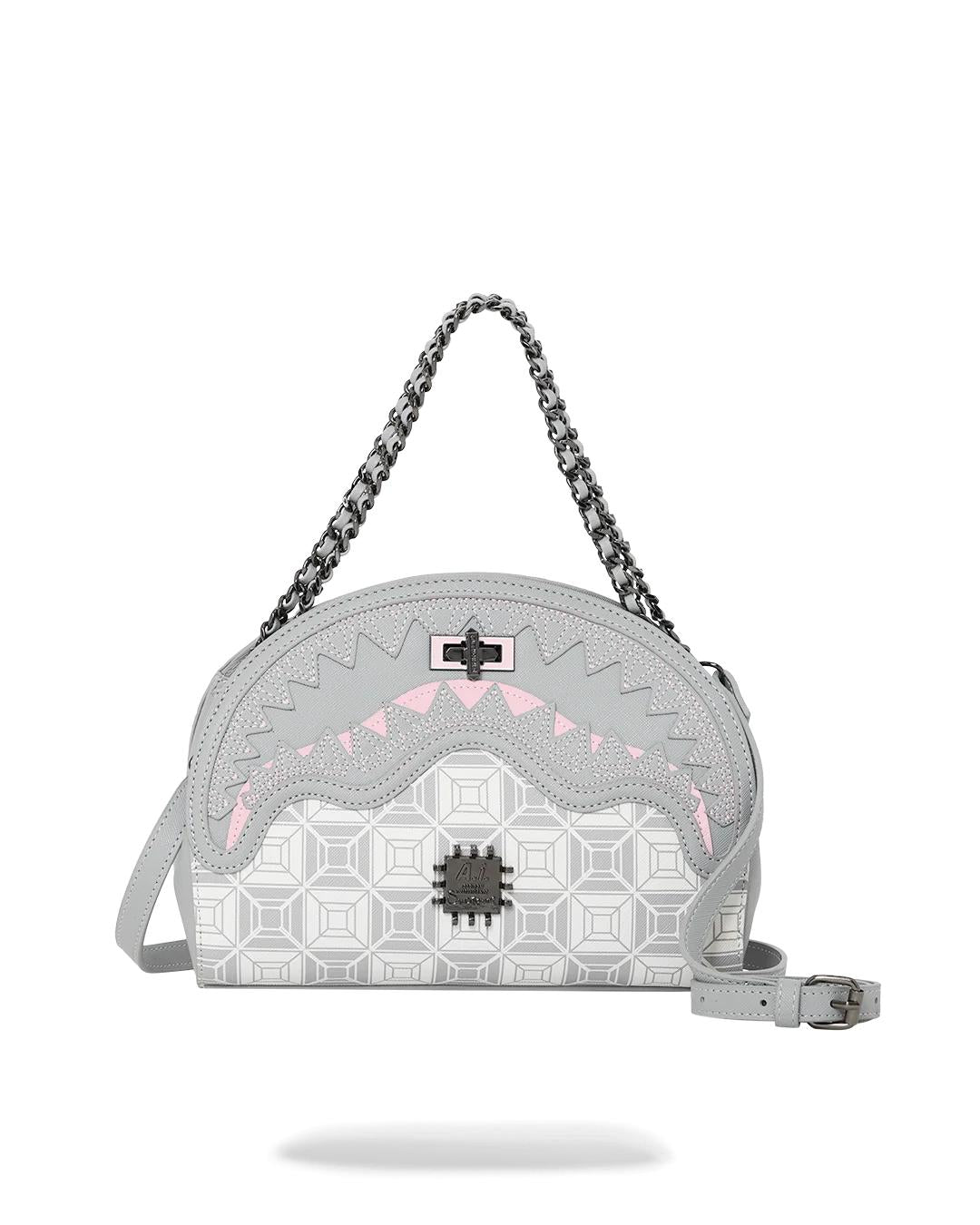 Sprayground A.I.8 AFRICAN INTELLIGENCE BOOKED & BUSY SHARK HANDBAG