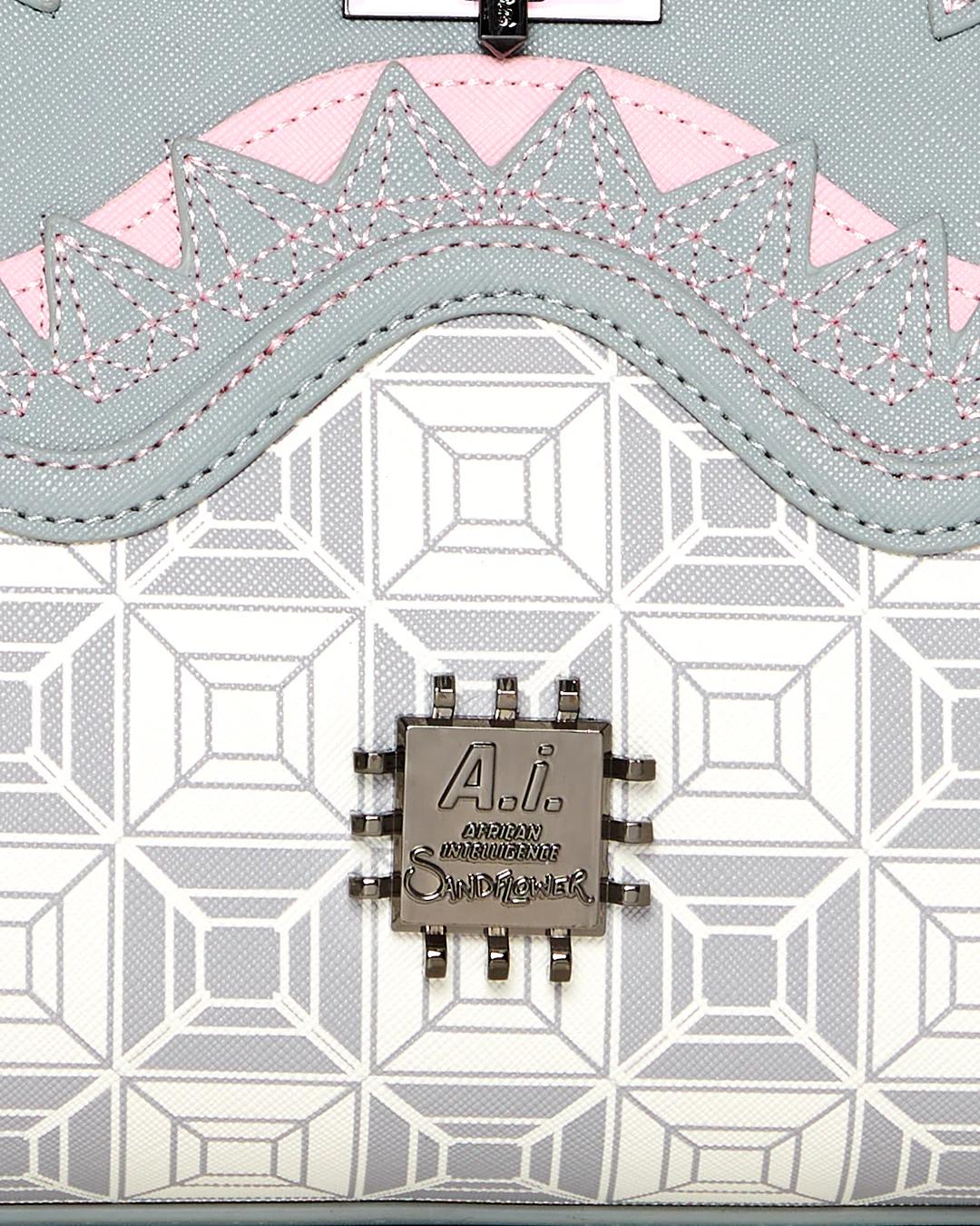 Sprayground A.I.8 AFRICAN INTELLIGENCE BOOKED & BUSY SHARK HANDBAG