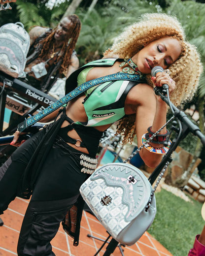 Sprayground A.I.8 AFRICAN INTELLIGENCE BOOKED & BUSY SHARK HANDBAG
