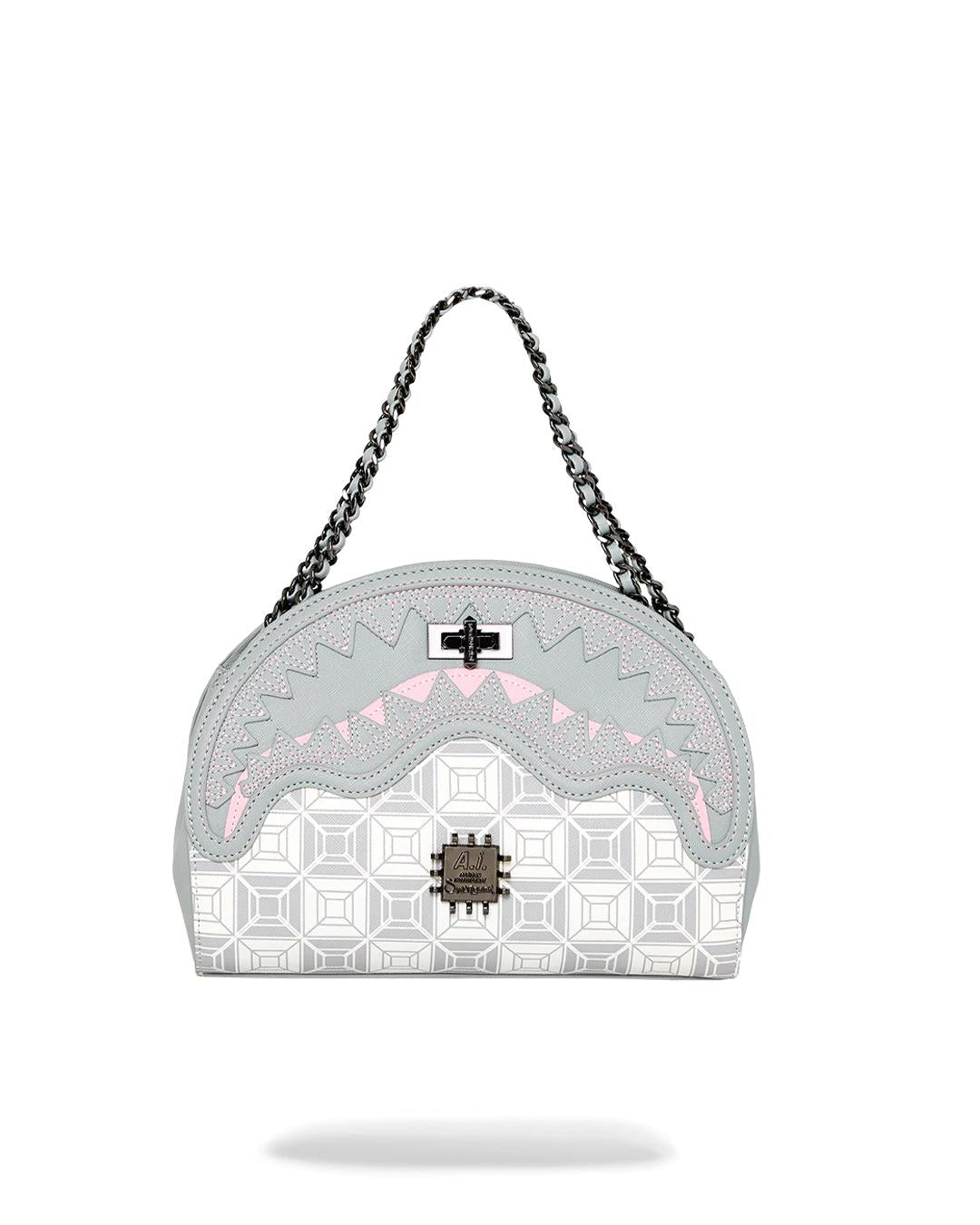 Sprayground A.I.8 AFRICAN INTELLIGENCE BOOKED & BUSY SHARK HANDBAG
