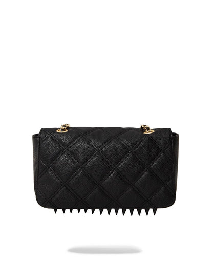 Sprayground NOIR QUILT GOLD CHAIN SHARK HANDBAG