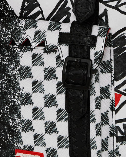 Sprayground SCRIBBLE DRIBBLE CHECK HILLS BACKPACK