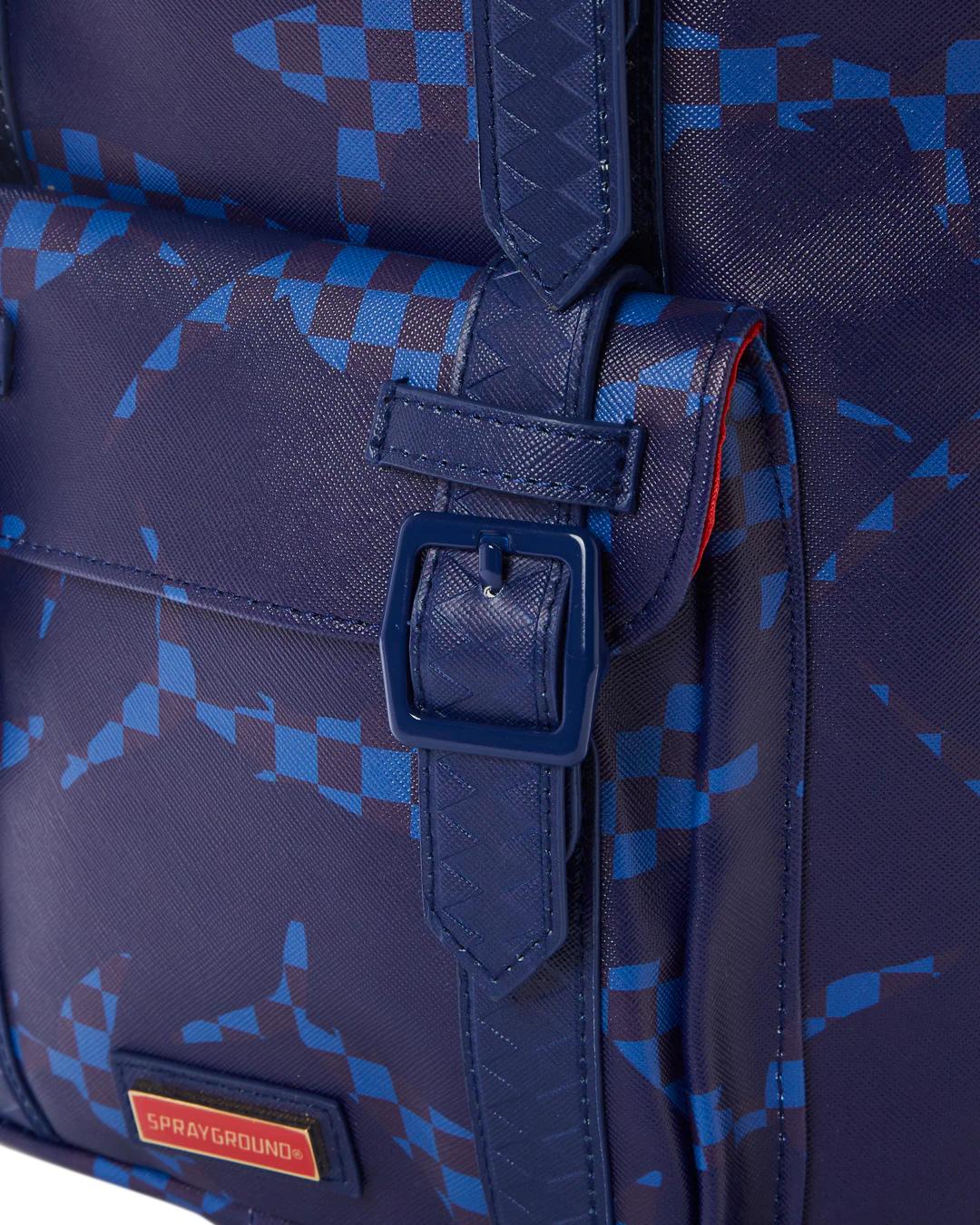 Sprayground SHARK CHECK (BLUE) HILLS BACKPACK
