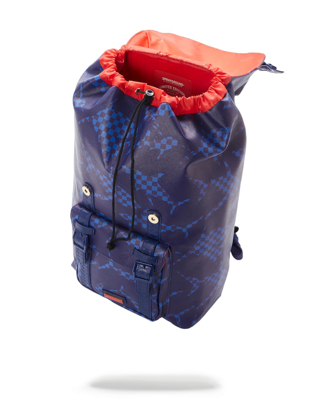 Sprayground SHARK CHECK (BLUE) HILLS BACKPACK