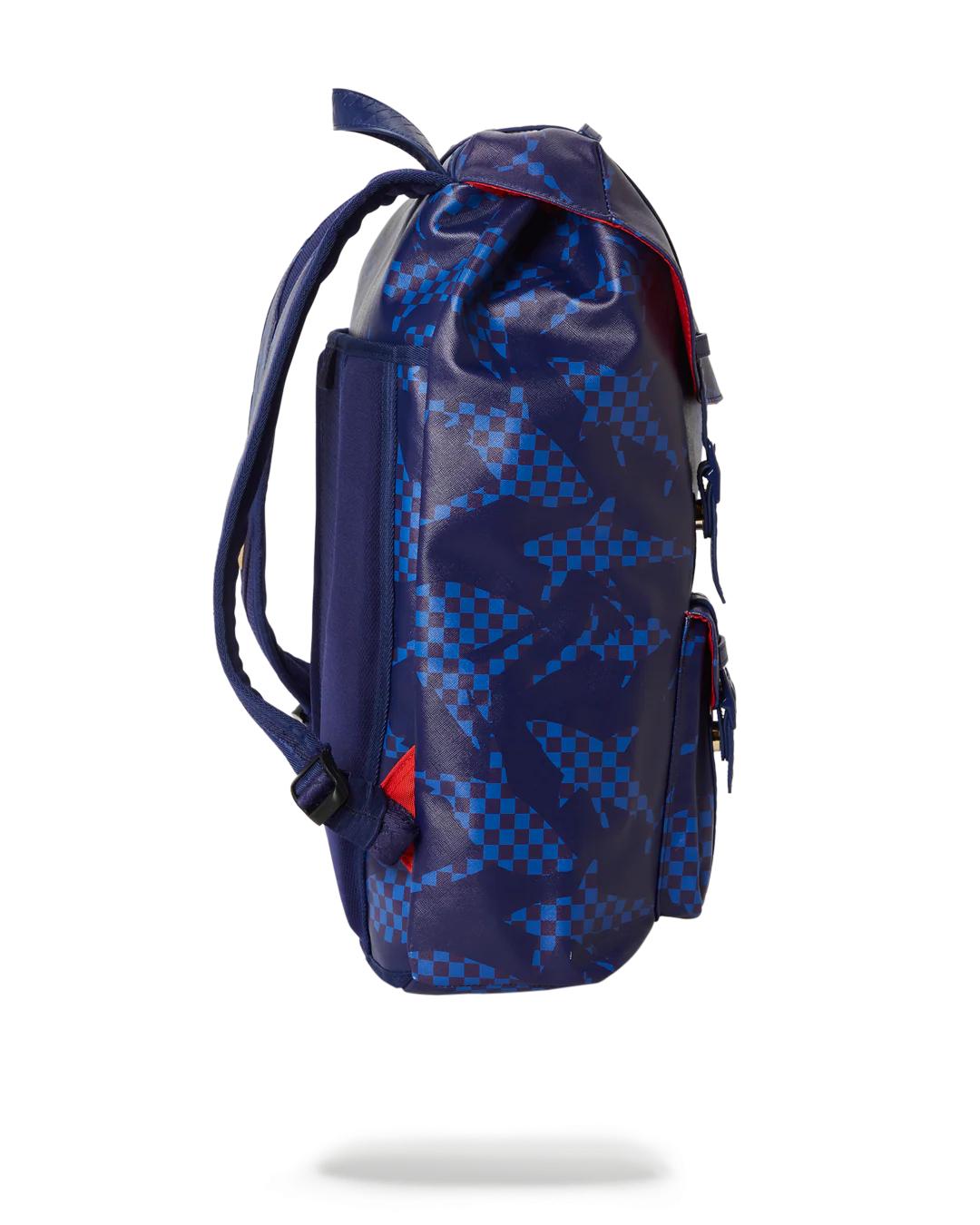 Sprayground SHARK CHECK (BLUE) HILLS BACKPACK