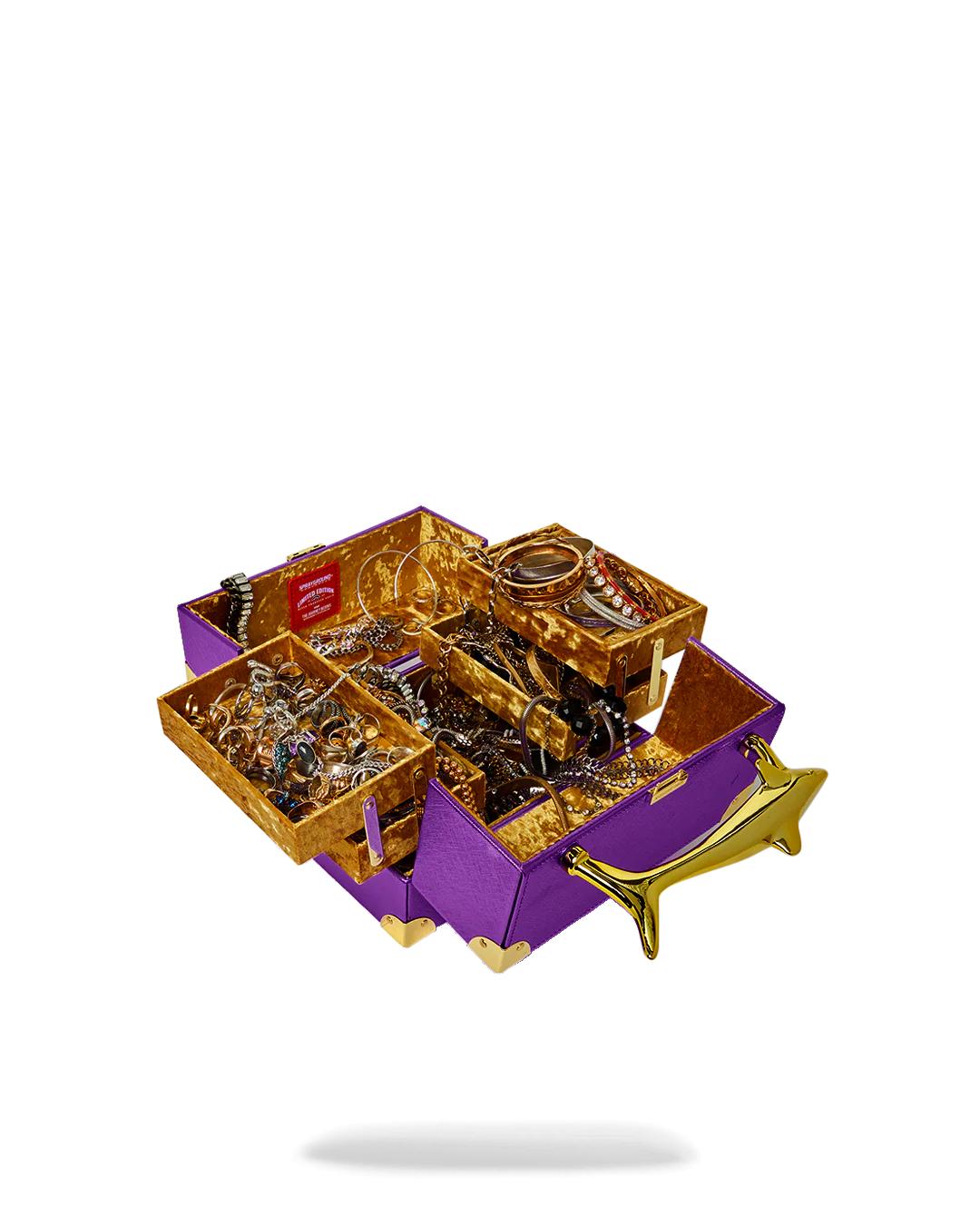 Sprayground SHARKS OF THE GOLD OCEAN JEWELRY CASE