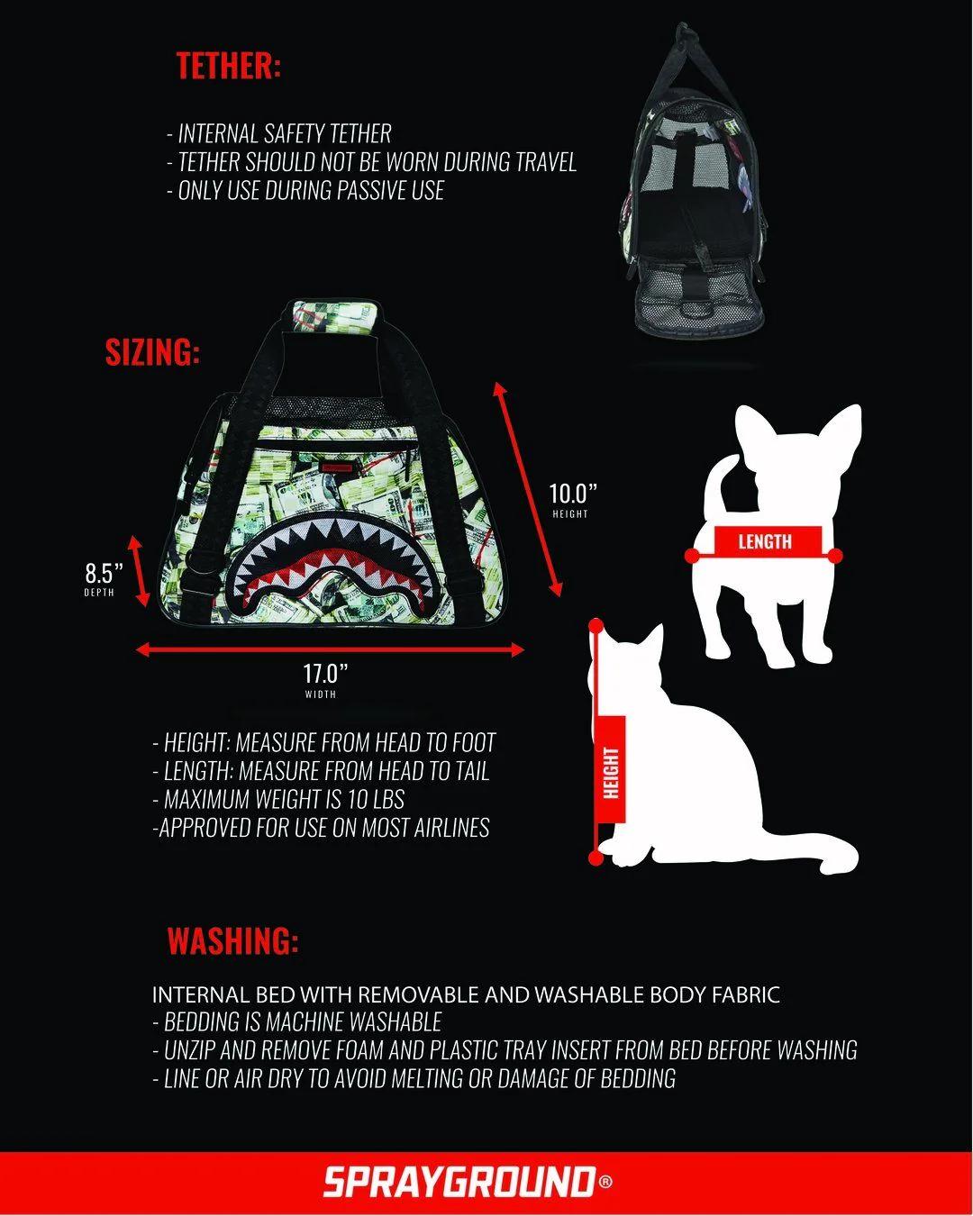 Sprayground MAMA I MADE IT PET CARRIER