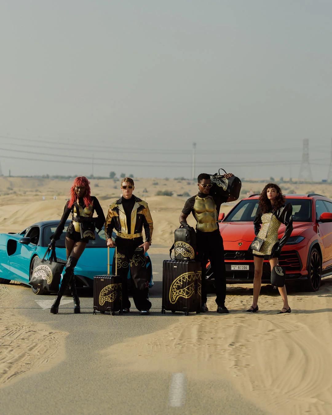 Sprayground GOLD FANG POUCH